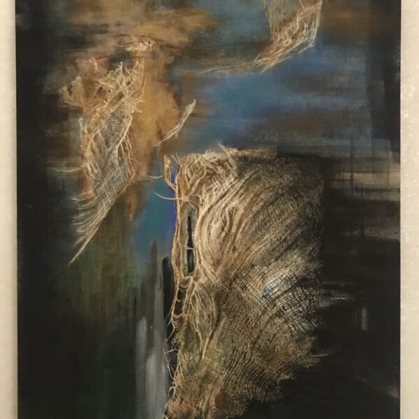 Breath of Interwoven Existence: Material Poetry in Cerulean Abstraction